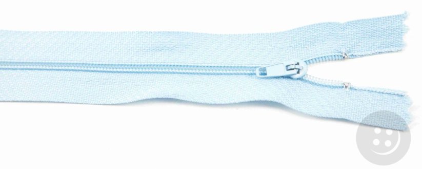 Nedělitelný jemný plastový spirálový zip (velikost číslo 3) různé barvy - délka 12 cm - 60 cm