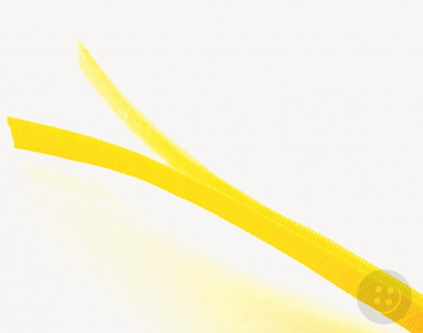 Našívací suchý zip - světle žlutá - šířka 2 cm