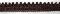 Leonský prýmek - černá, měděná - šíře 4,2 cm