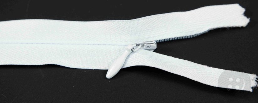 Nedělitelný skrytý zip (3mm) různé barvy - délka 18 cm - 60 cm