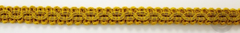 Galonový prýmek - tmavě žlutá - šíře 1 cm