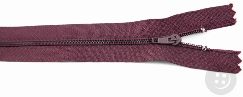 Nedělitelný jemný plastový spirálový zip (velikost číslo 3) různé barvy - délka 12 cm - 60 cm