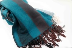 Turquoise cashmere scarf
