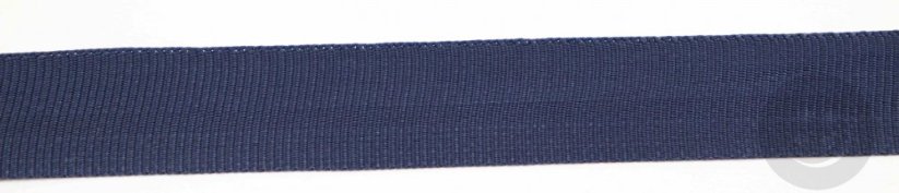 Rypsová stuha - tmavo modrá - šírka 2 cm