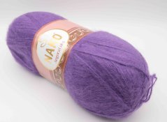 Yarn Angora luks - purple - 13864