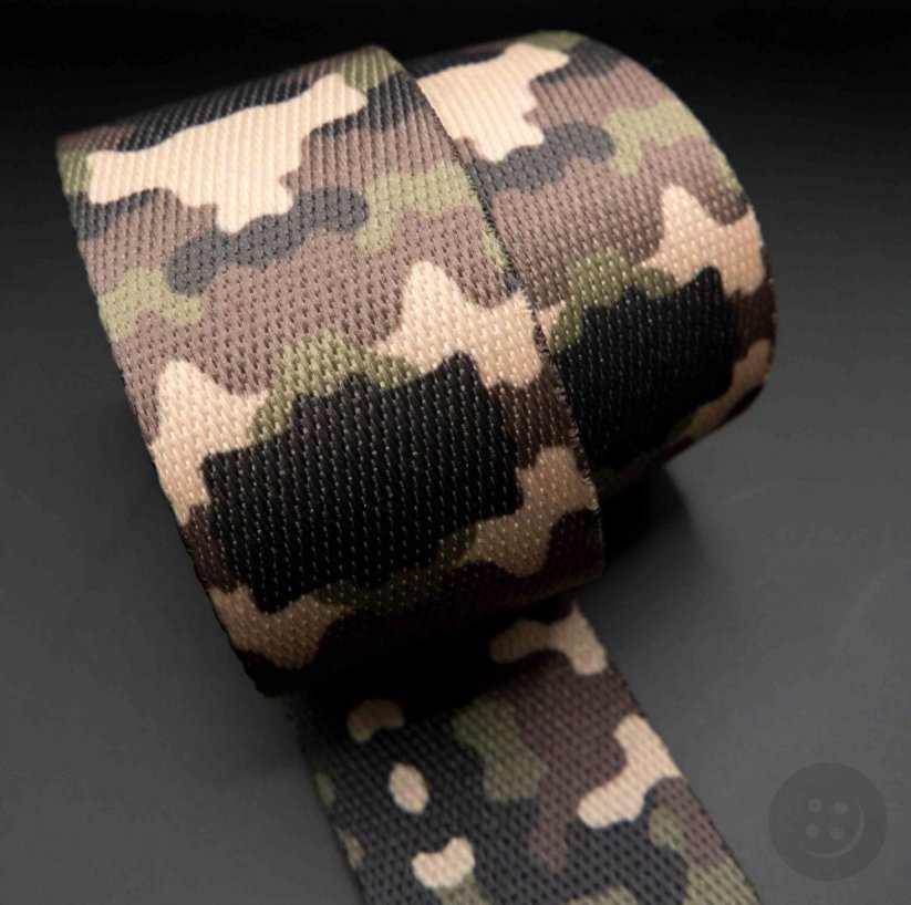 Army-Gurtband aus Polypropylen, extra strapazierfähig - Breite 5 cm