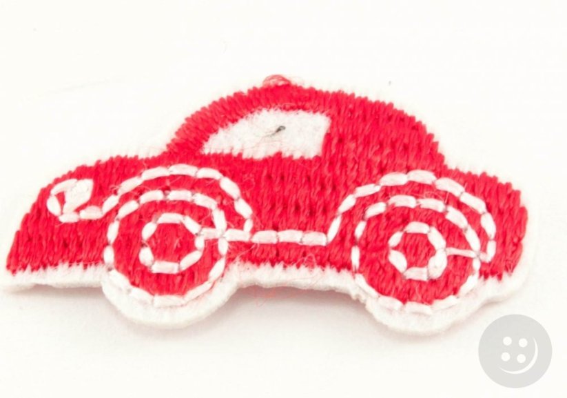 Iron-on patch - Small car - dimensions 3 cm x 1,5 cm