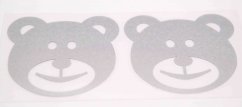 Iron-on patch - teddy bear - dimensions 4 cm x 4 cm