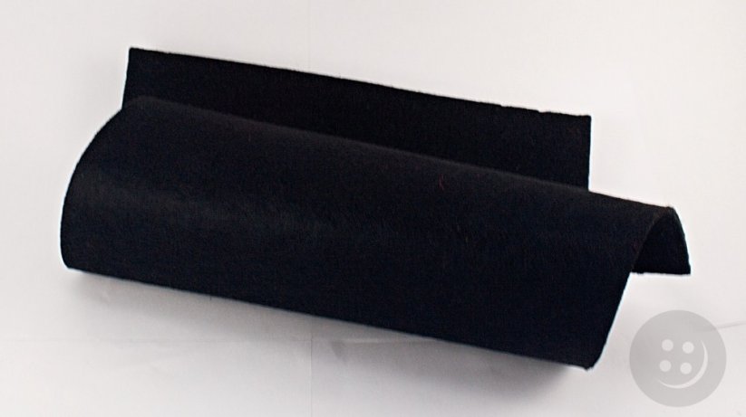 Fabric decorative felt - black