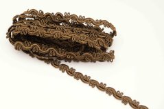 Galonborte - braun - Breite 0,8 cm