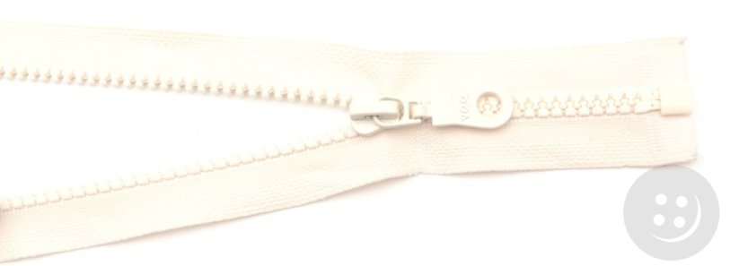 Plastic open-end zippers cubes - length (30 - 95 cm) - various colours