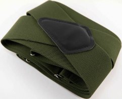 Pánské šle - khaki - šířka 5 cm