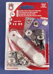 Auto-Moto cvoky - tmavo hnedá - priemer  1,5 cm  - 10 ks