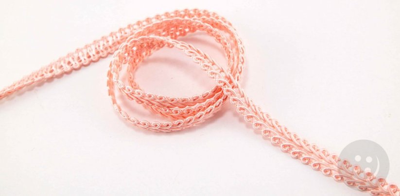 Decorative braid - light pink - width 1 cm