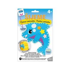 Delfínek - sada pro děti na výrobu plstěného zvířátka + návod