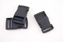Plastik Steckschnalle - schwarz - Durchmesser 2,6 cm