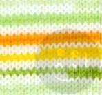 Priadza Lolipop - bielo žlto zeleno oranžová 80437