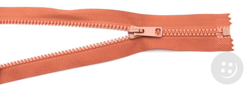 Plastic open-end zippers cubes - length (30 - 95 cm) - various colours