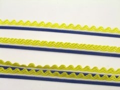 Deko-Borte - weiß, blau, gelb - Breite 0,8 cm