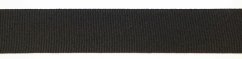 Solid grosgrain ribbon - black - width 2,7 cm