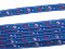 Festive ribbon - blue - width 1 cm
