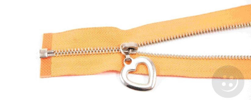 Dělitelný kovový stříbrný zip č.3 více barev - délka (30 - 85 cm) - Délka: 75 cm, Barvy dělitelný kovový stříbrný zip č.3: fialová