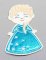Nažehľovacia záplata - princezná Elsa - rozmer 10 cm x 5,5 cm