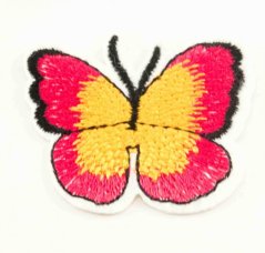 Nažehlovací záplata - Motýlek - rozměr 4 cm x 3,5 cm