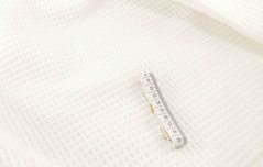 Vaflovina 100% bavlna - bílá - šířka 150 cm