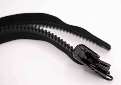 Extra strong tent bone zippers No. 8 with double-sided slider - black - length 160 cm - 300 cm