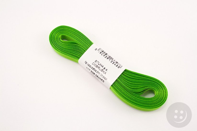 Stuha taftová jarní zelená č. 307 - Šířka: 2 cm