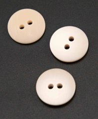 Knopfloch - weiß und beige meliert - Durchmesser 1,5 cm