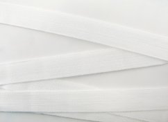 Batistky plátnovka - biela - šírka 1 cm