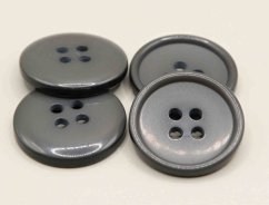 Oblekový gombík - tmavo šedý - priemer 2 cm