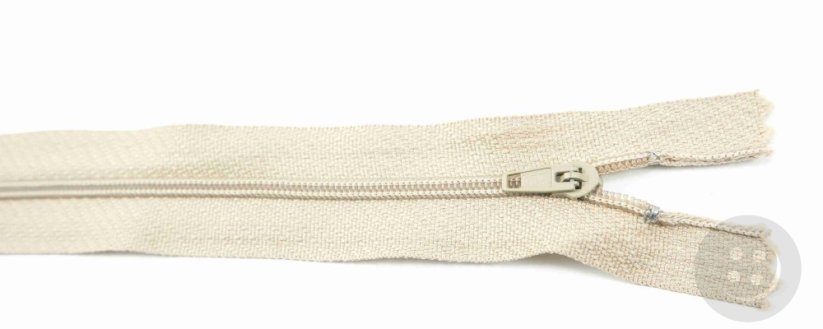 Nedělitelný jemný plastový spirálový zip (velikost číslo 3) různé barvy - délka 12 cm - 60 cm