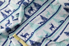 Cotton canvas - winter motif - width 160 cm