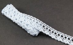 Cotton lace trim - Light blue - width 1,8 cm