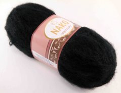 Angora luks yarn - black - 217