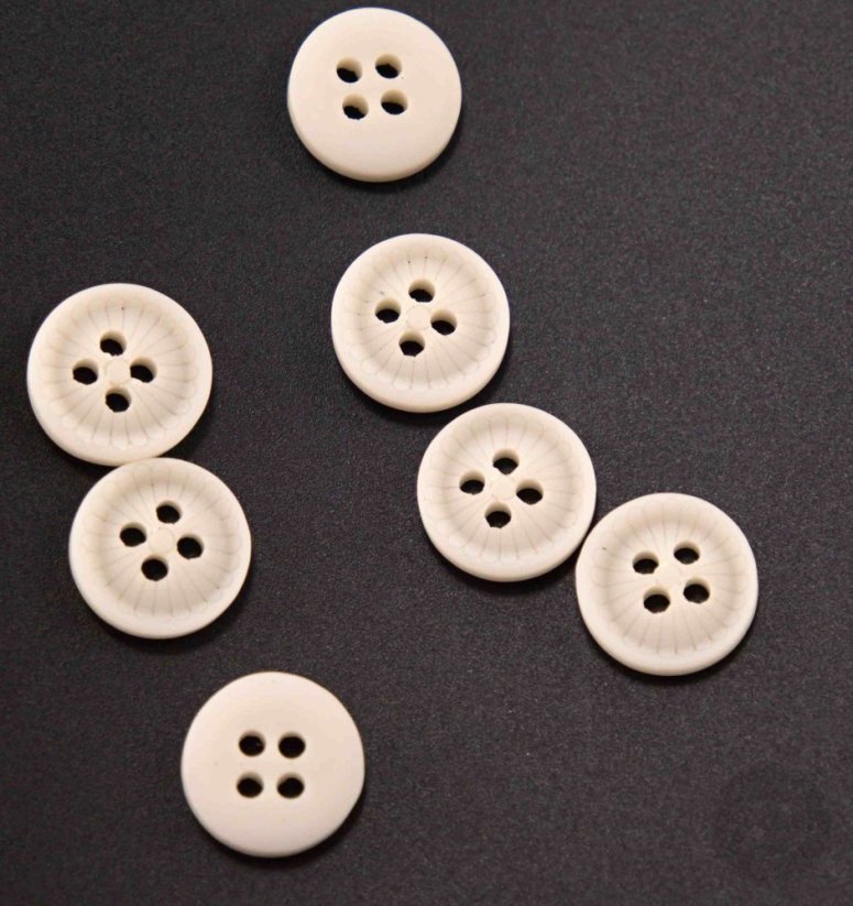 Hole shirt button - stoneware - diameter 1.2 cm