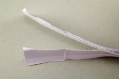 Nalepovací suchý zip - bílá - šířka 2 cm