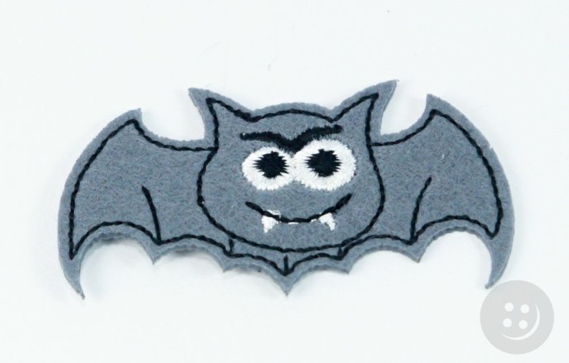 Iron-on patch - bat - dimensions 5 cm x 2,5 cm