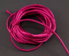 Satin cord - light burgundy - diameter 0.2 cm