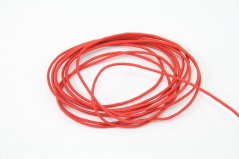 Thin round elastics - red - diameter 0,12 cm