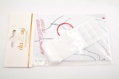 Vkladacie podprsenkový predlžovač obvodu - biela - dĺžka 11,5 cm - rozteč háčikov 1,2 cm