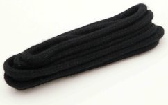 Shoe laces round - cotton - strong - black - length 140 cm
