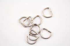 Polokroužek  -  střibrná - průvlek 1 cm