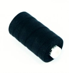Cotton thread - black - 100% cotton - 500m