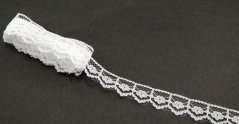 Polyester Lace - white - width 1,6 cm