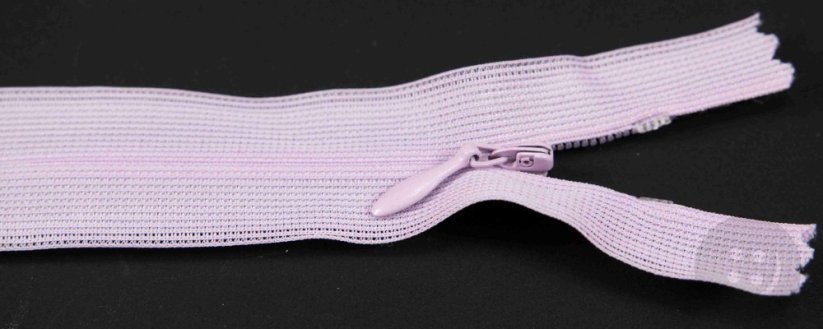 Nedělitelný skrytý zip (3mm) různé barvy - délka 18 cm - 60 cm