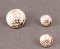 Faux metal shank filigree button - gold - diameter 1,5 cm